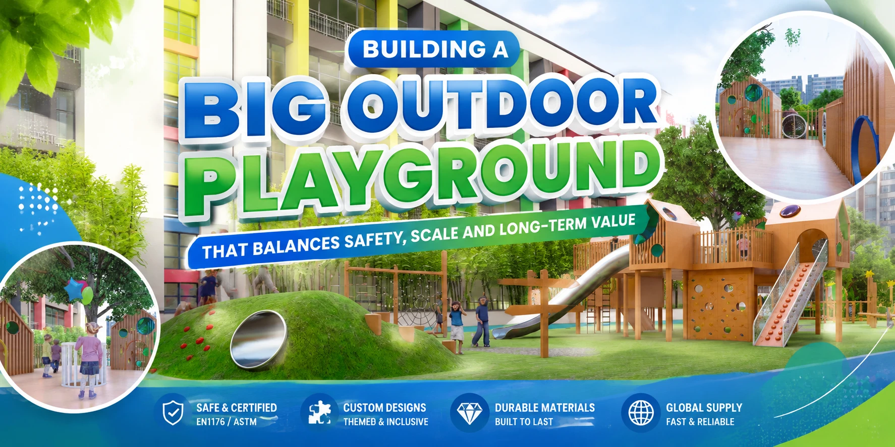 Building a Big Outdoor Playground That Balances Safety Scale and Long-Term Value
