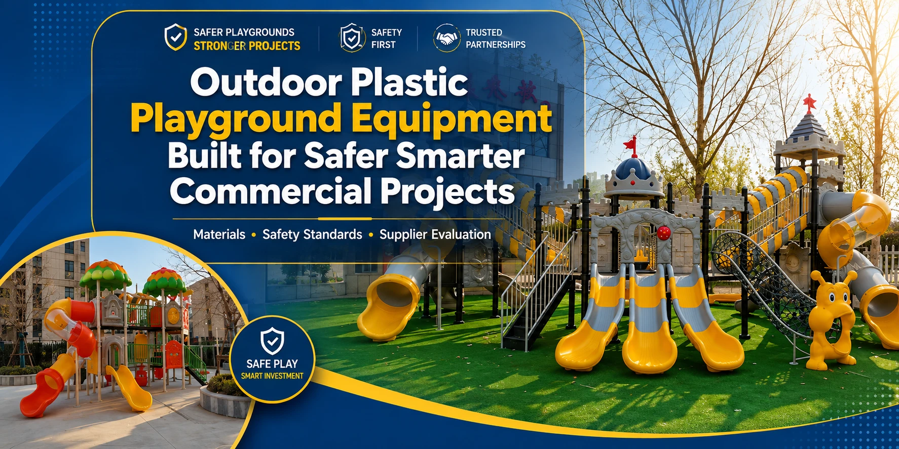 Outdoor Plastic Playground Equipment Built for Safer Smarter Commercial Projects