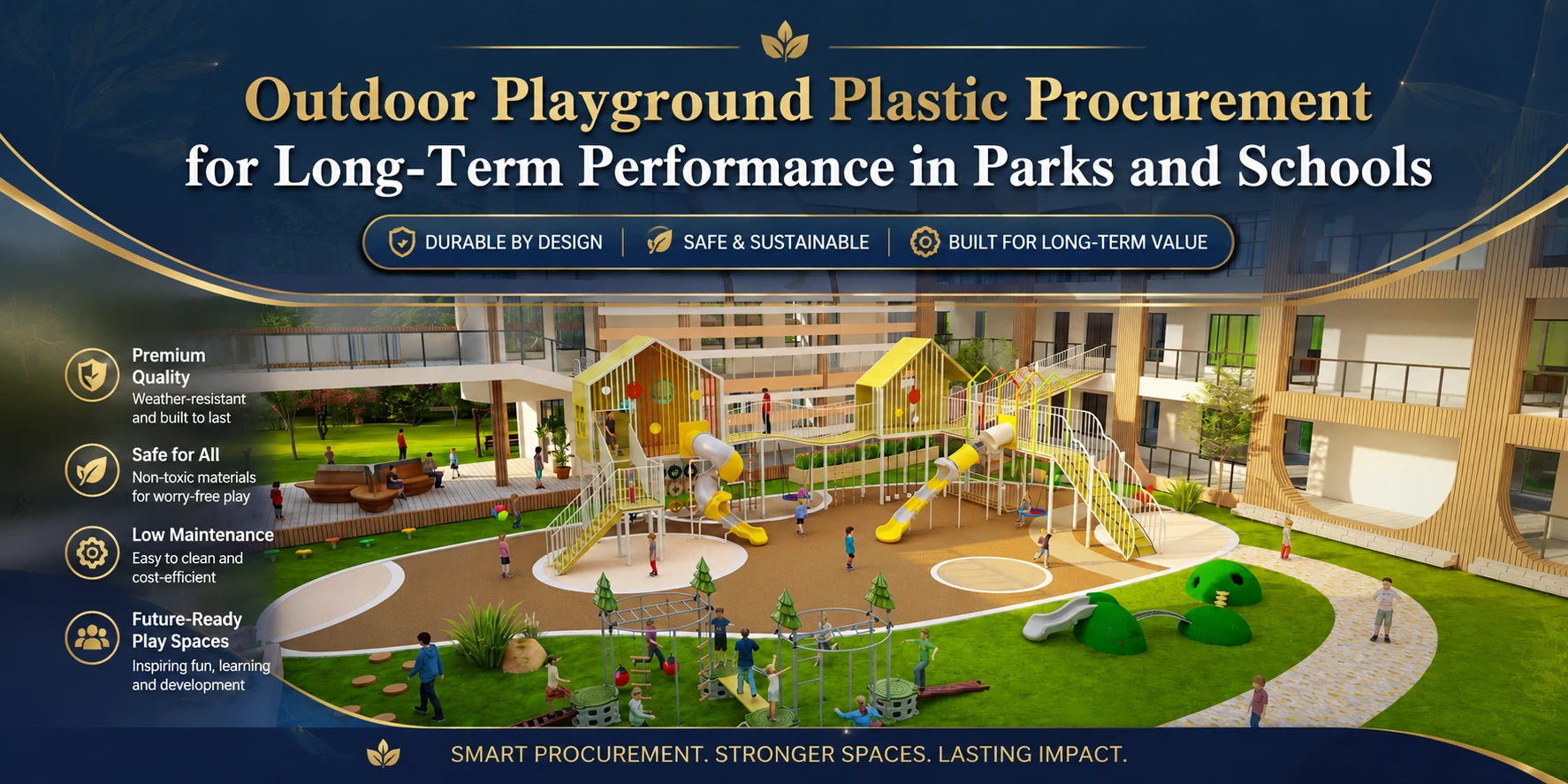 Outdoor Playground Plastic Procurement For Long-Term Performance In Parks and Schools