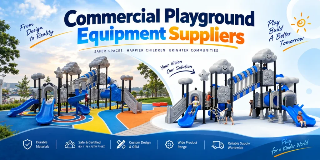 How Commercial Playground Equipment Suppliers Turn Clear Specifications Into Safer Smarter Projects