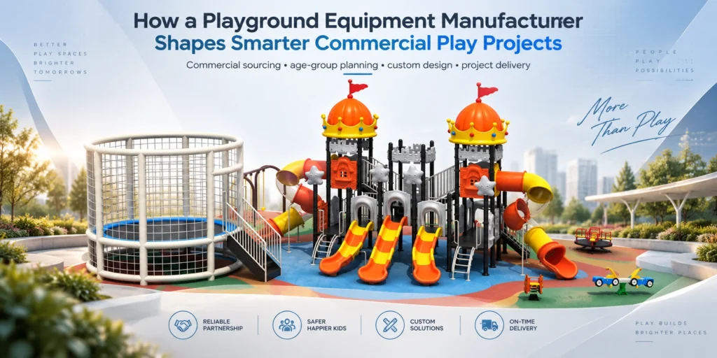 How a Playground Equipment Manufacturer Shapes Smarter Commercial Play Projects