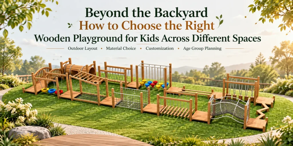 Beyond the Backyard How to Choose the Right Wooden Playground for Kids Across Different Spaces