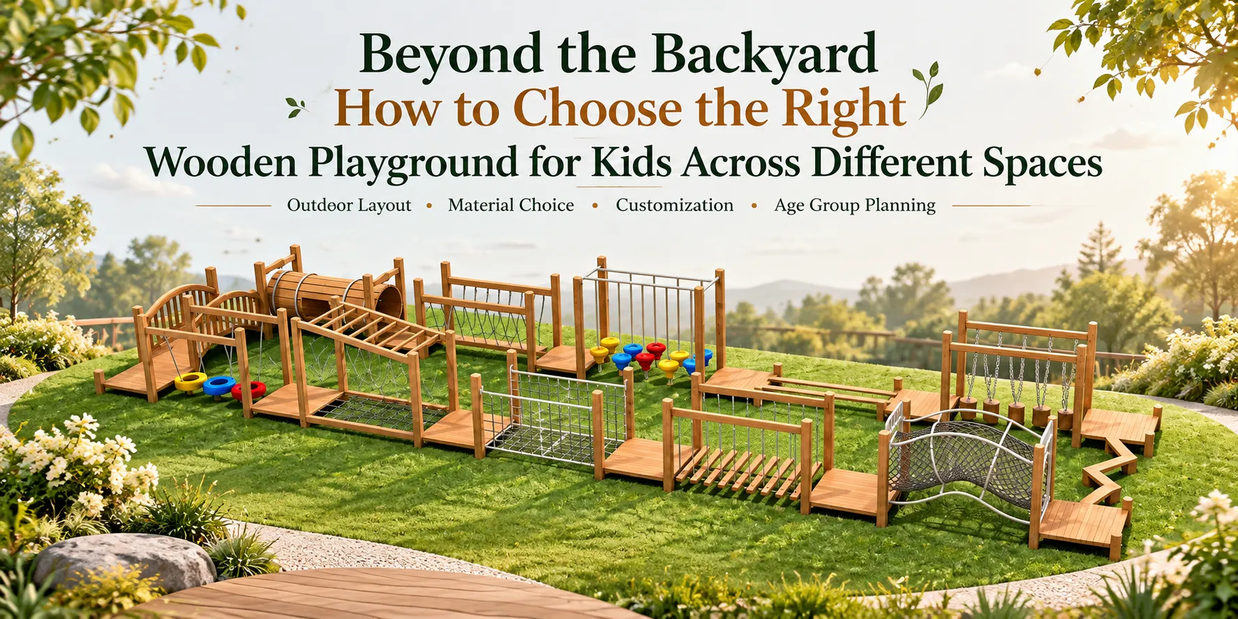 Beyond the Backyard How to Choose the Right Wooden Playground for Kids Across Different Spaces