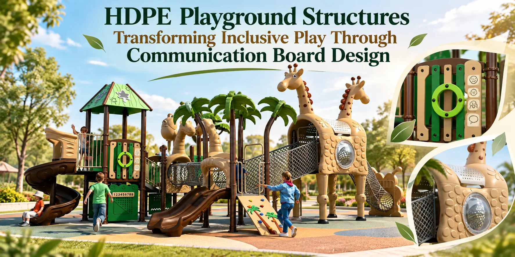 HDPE Playground Structures Transforming Inclusive Play Through Communication Board Design